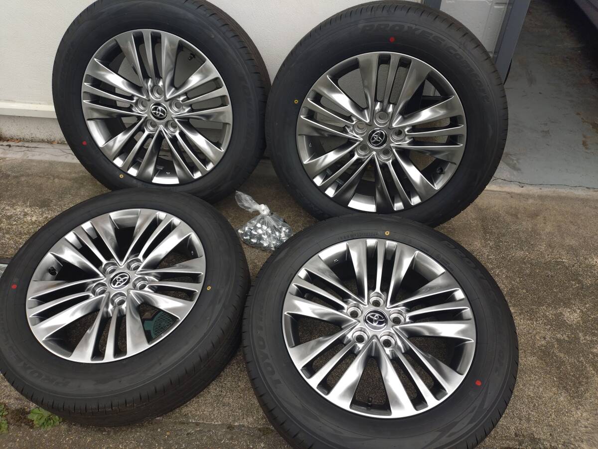 新車外し トヨタ純正 アルファード 40系 225/60R18 TOYO PROXES Comfort26年度製 純正ナット付 拍卖