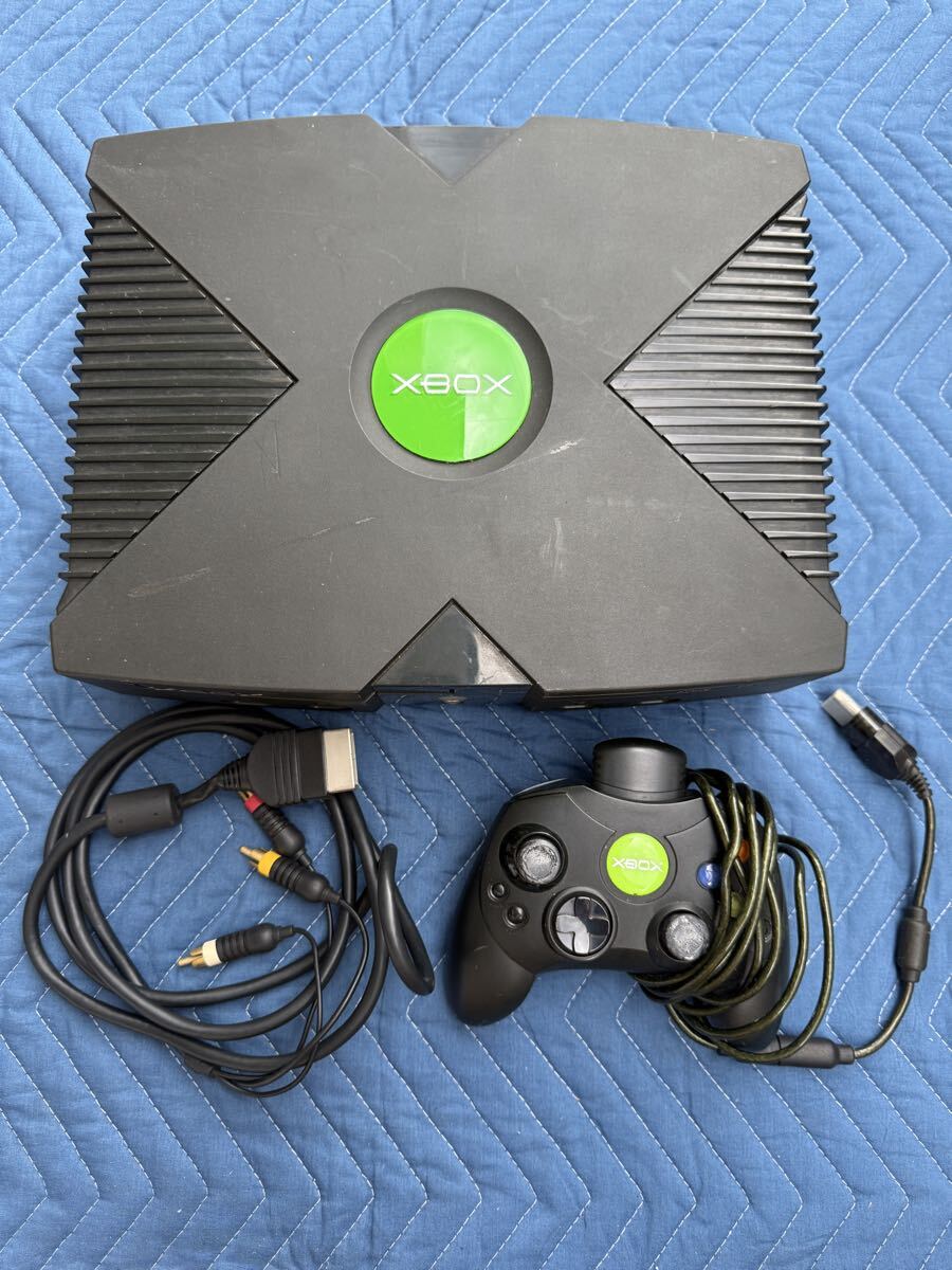 Microsoft 初代 Xbox 本体 コントローラー ケーブルセット ゲーム機 エックスボックス AVケーブル拍卖