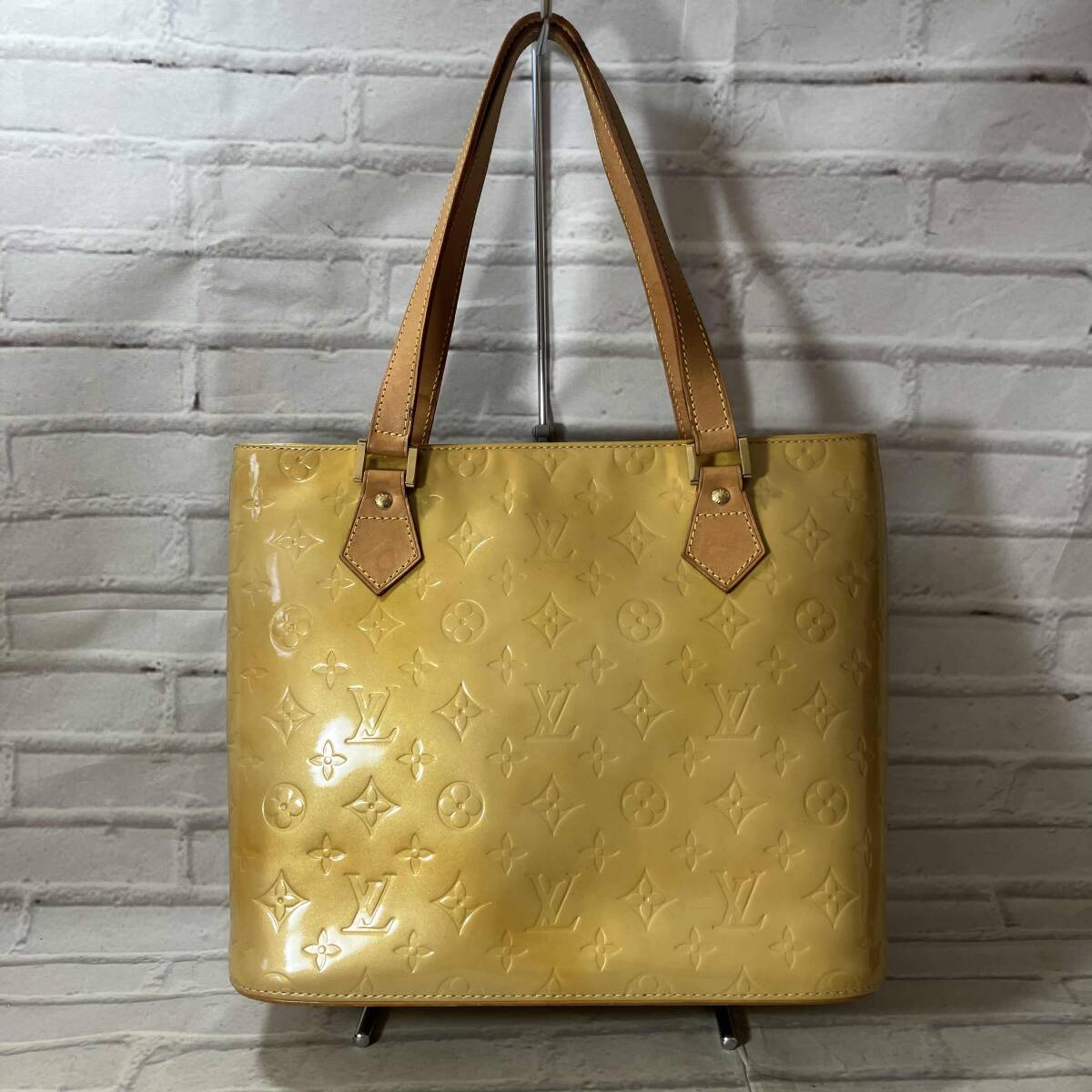 AI鑑定済み / LOUIS VUITTON / ルイヴィトン / ヴェルニ / ヒューストン / TH0070 / バッグ / イエロー拍卖