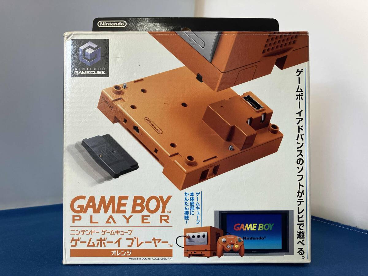 【1円スタート】任天堂 GC ゲームボーイプレイヤー オレンジ 動作確認済み ゲームキューブ GAME BOY PLAYER 箱説あり拍卖