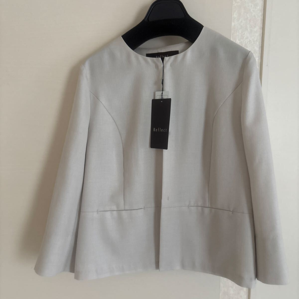 新品 Reflect 11号 リフレクト ノーカラージャケット UVカット 接触冷感 洗える グレージュ拍卖