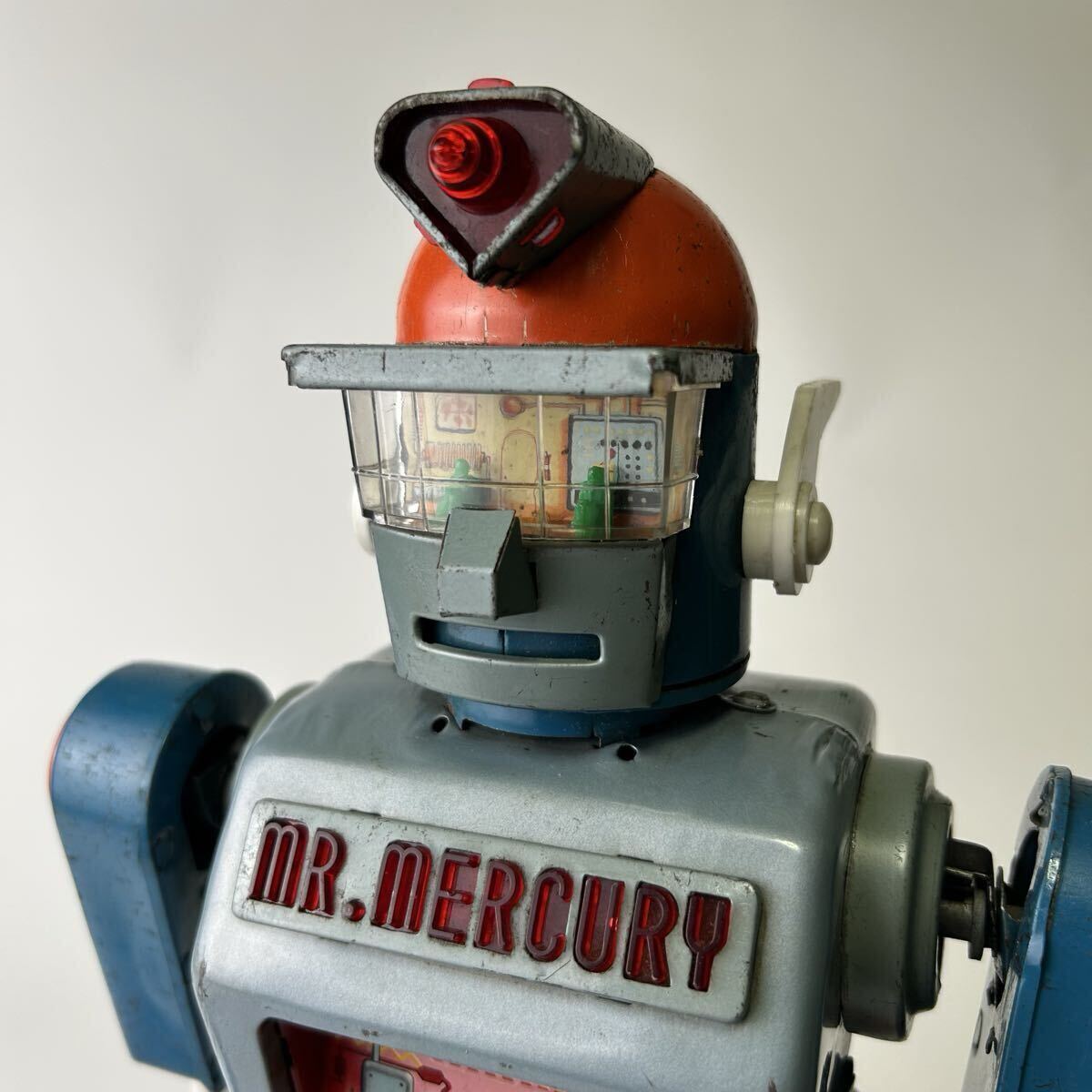 MR.MERCURY ミスターマーキュリー YONEZAWA ヨネザワ ヘッドライトVer ブリキ ロボット 昭和レトロ 当時物 ビンテージ拍卖