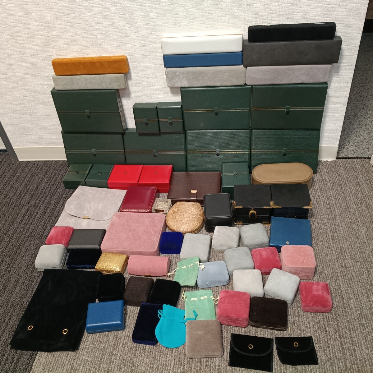 8-16 ジュエリー 空箱 ケース 大量 60個以上 まとめ売り リング ネックレス アクセサリー 保管箱 化粧箱 中古 現状品拍卖
