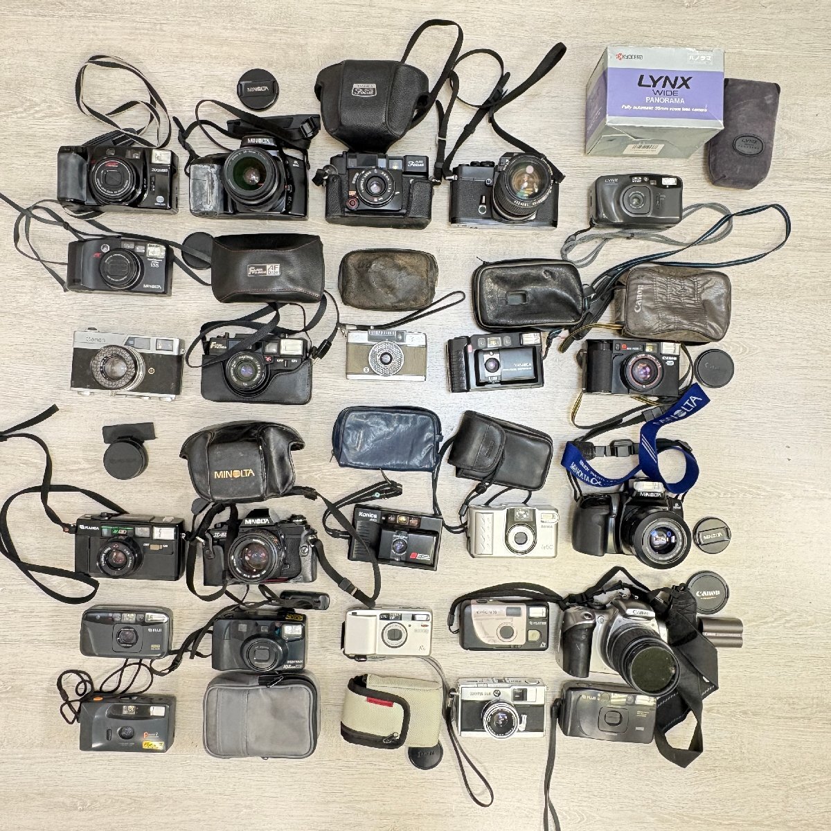 1140-120 【1円~】Canon キヤノン Nikon ニコン MINOLTA ミノルタOLYMPUS FUJI 京セラ カメラ大量まとめ 一眼拍卖