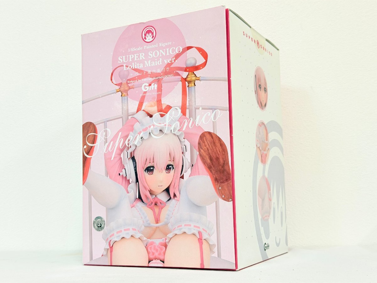 1円スタート SUPER SONICO Lolita Maid ver. すーぱーそに子 ベッド風台座付き Gift フィギュア 箱拍卖