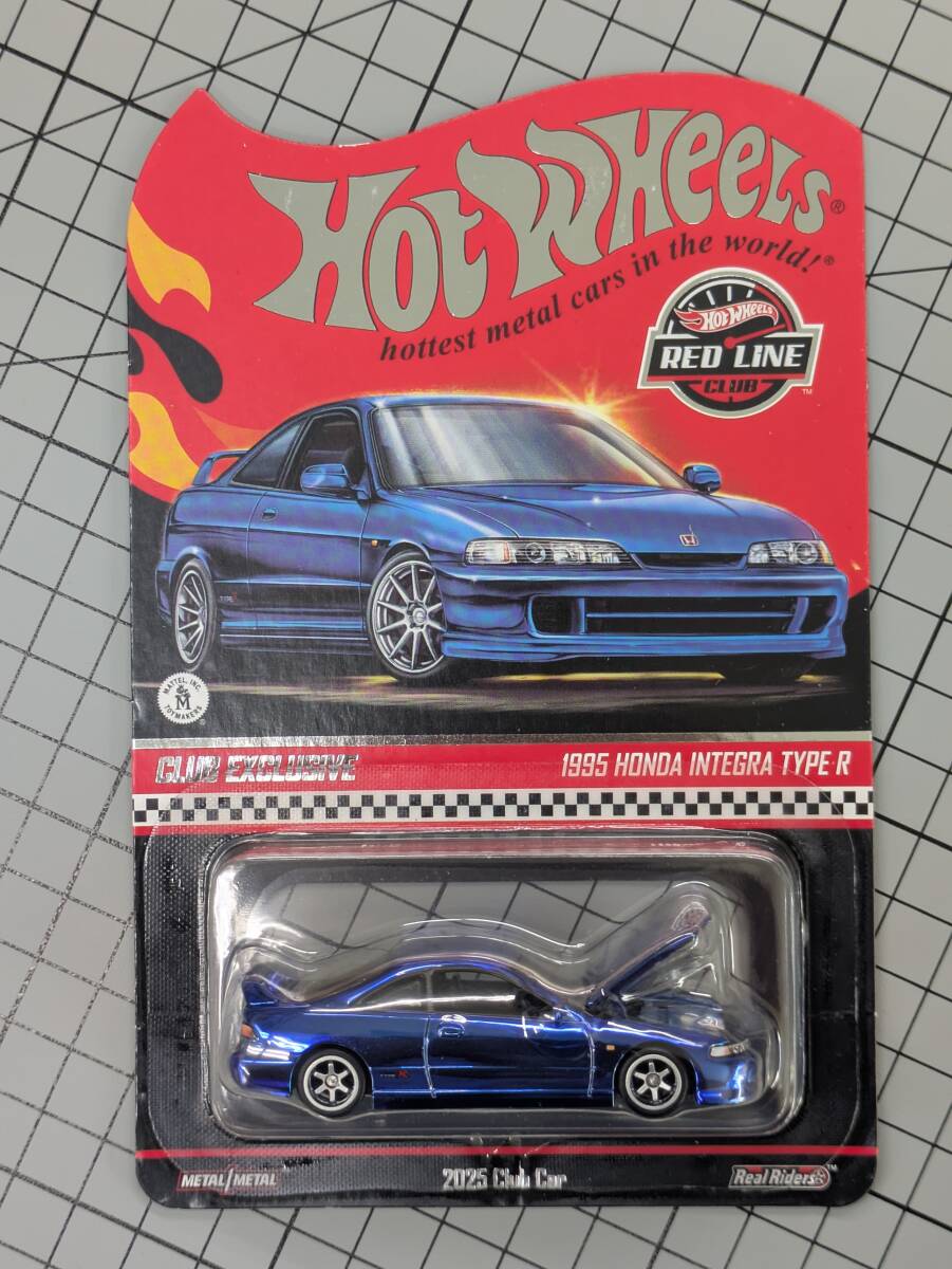 【ホットウィール】レッドラインクラブ限定 1995年式 ホンダ インテグラ タイプR 青拍卖