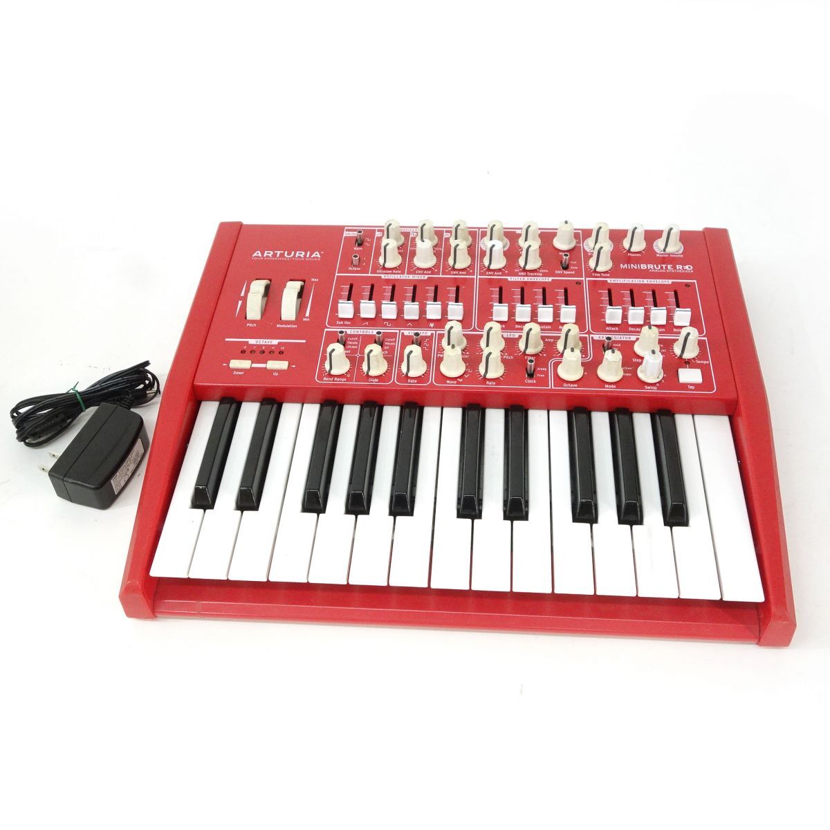 095 ARTURIA アートリア MINIBRUTE RED アナログシンセサイザー 25鍵 ※中古拍卖