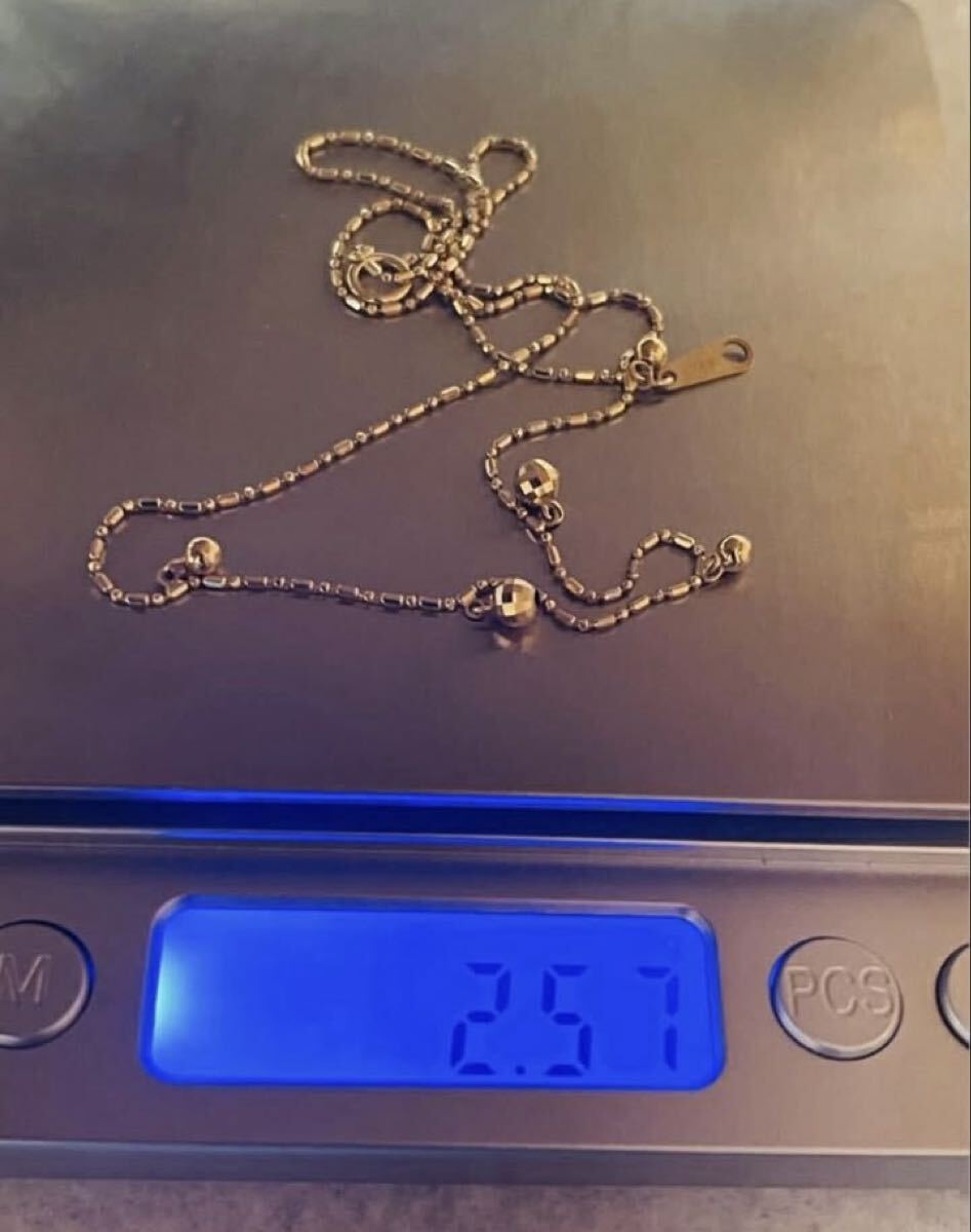【短期特売・再出品】K18 ゴールド デザイン ネックレス (2.57g)拍卖