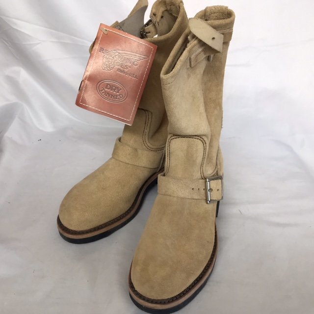 RED WING(レッドウィング) 8268 スウェード エンジニアブーツ SIZE:6 D (約24.0cm) PT99刺繍羽タグ ※デッドストック/箱なし (063111)拍卖