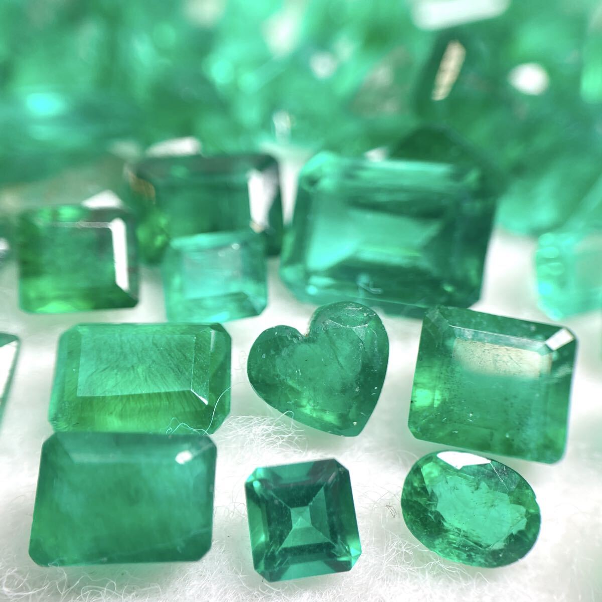 ☆天然エメラルドおまとめ50ct☆a 約10g ルース 裸石 宝石 ジュエリー jewelry emerald ベリル w3マ49拍卖