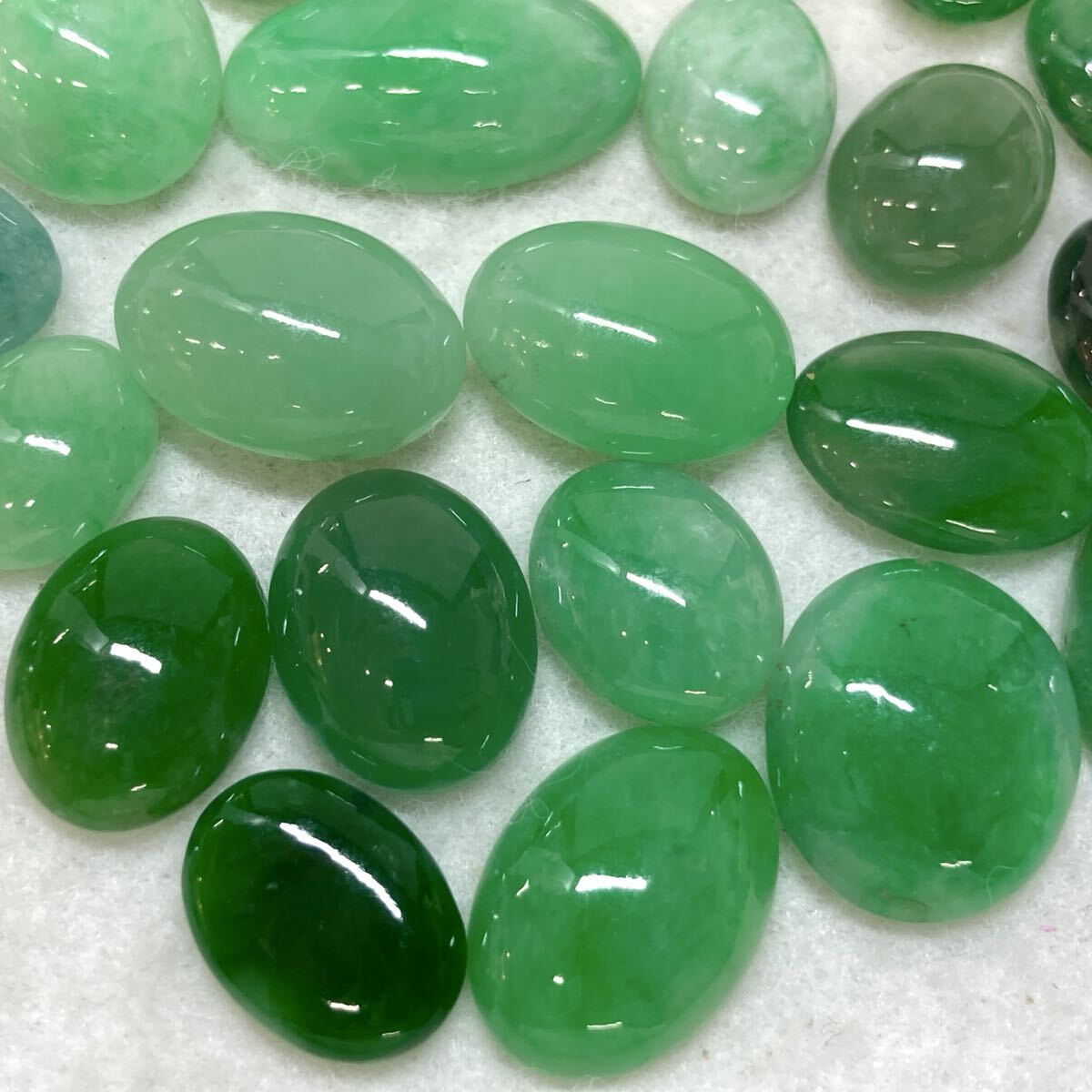☆天然本翡翠おまとめ151ct☆a 約30.2g ルース 裸石 宝石 jewerly ジェイダイト jadite ヒスイ ひすい オーバル w3マ1拍卖