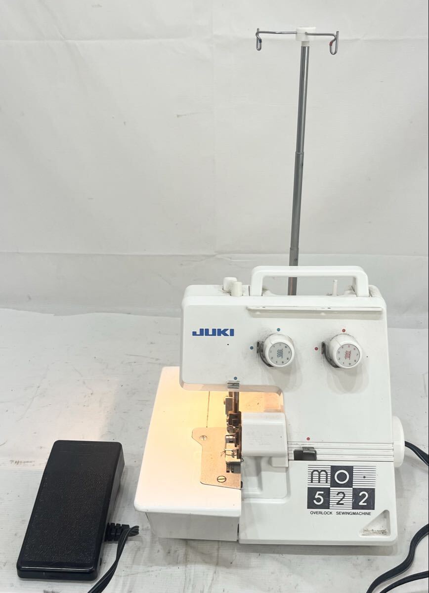 JUKI ジューキ 1本針2本糸オーバーロックミシン MO-522 裁縫 ミシン 手芸 通電確認済み拍卖