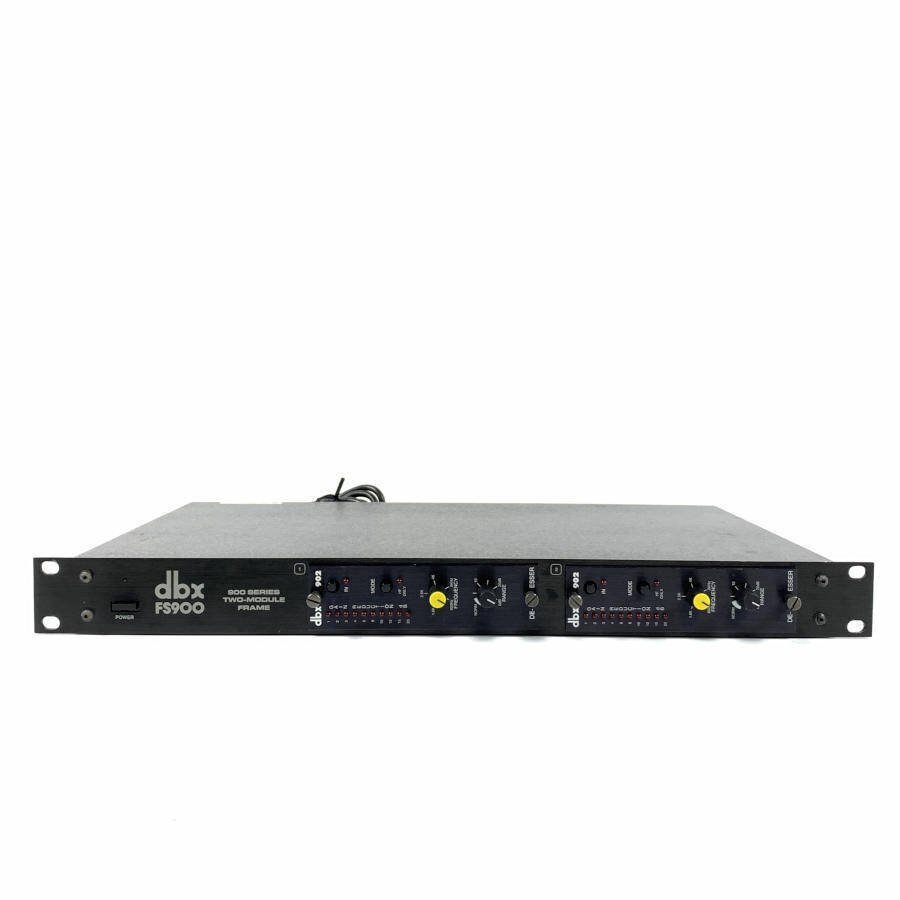 dbx FS900 コンプレッサー (900 Series TWO-MODULE FRAME + dbx902×2台搭載) 1Uラック★簡易検査品【TB】拍卖