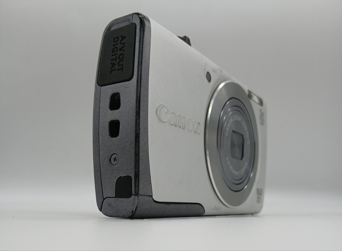 【1円スタート】Canon PowerShot A3500 IS 「バッテリー付」シルバー 16.0メガピクセル コンパクトデジタルカメラ拍卖