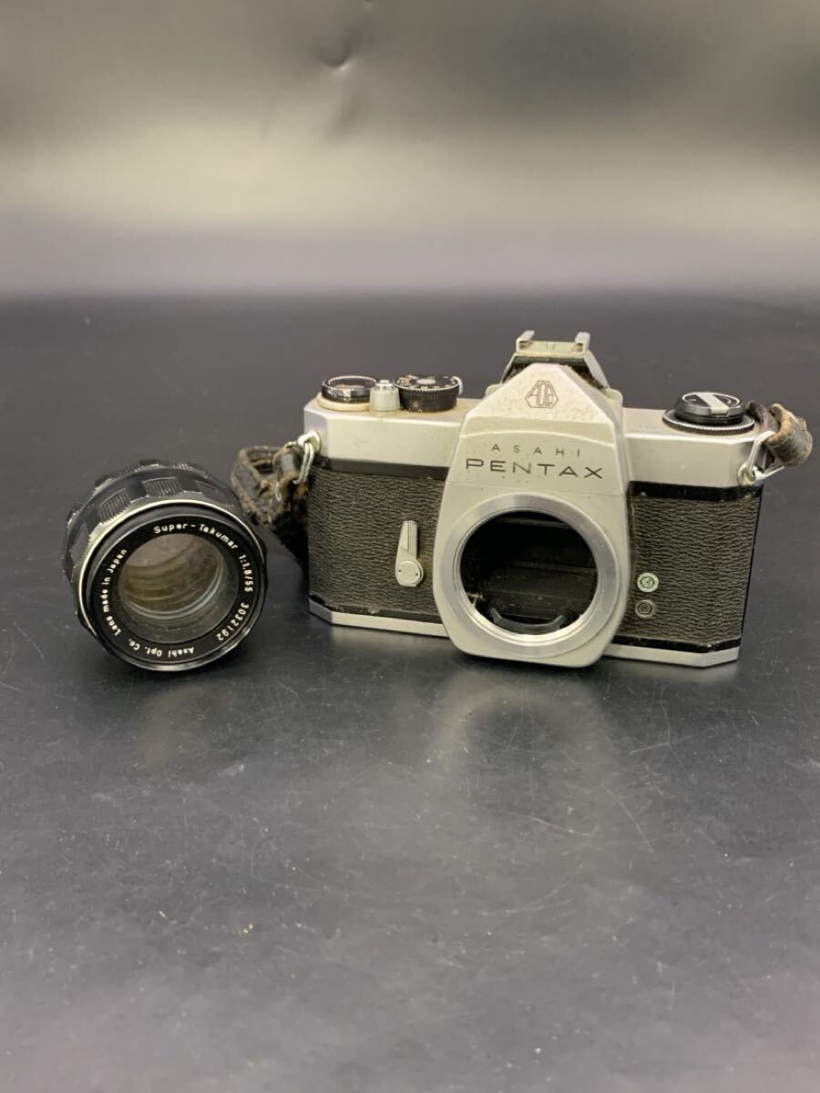 春名 7月 NO.531 ASAHI PENTAX ペンタックス フィルム一眼レフカメラ レンズ セット SL 1:1.8/55 ボディ、レンズ内汚れあり 通電動作未確認拍卖