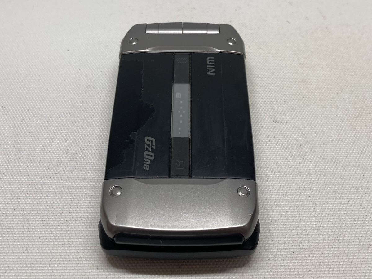 概ね美品 au WIN CDMA W62CA G'zOne CASIO カシオ 携帯電話 ガラケー ブラック g01c301dd拍卖