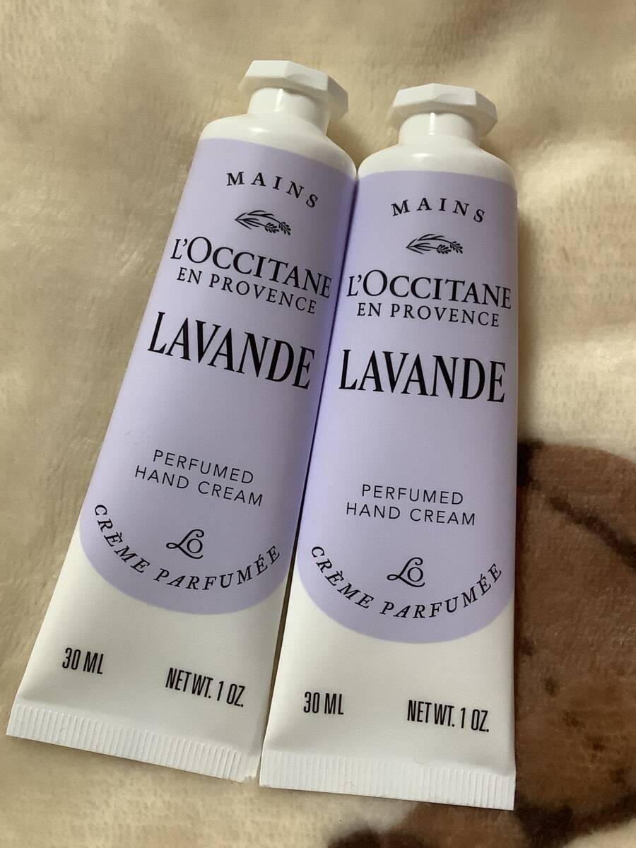 ロクシタン♪ラヴァンド ラベンダー♪パフュームドハンドクリーム30ml×2♪未使用拍卖