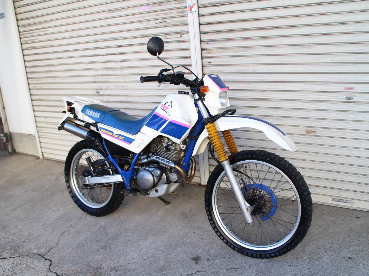 【セロー225】SEROW 225 1KH 15412km 白/青 実働車◎ 林道 河原 キャンプに (検用 ftr xl xlr wr tw ブロンコ セロー ジェベル dr klx)拍卖