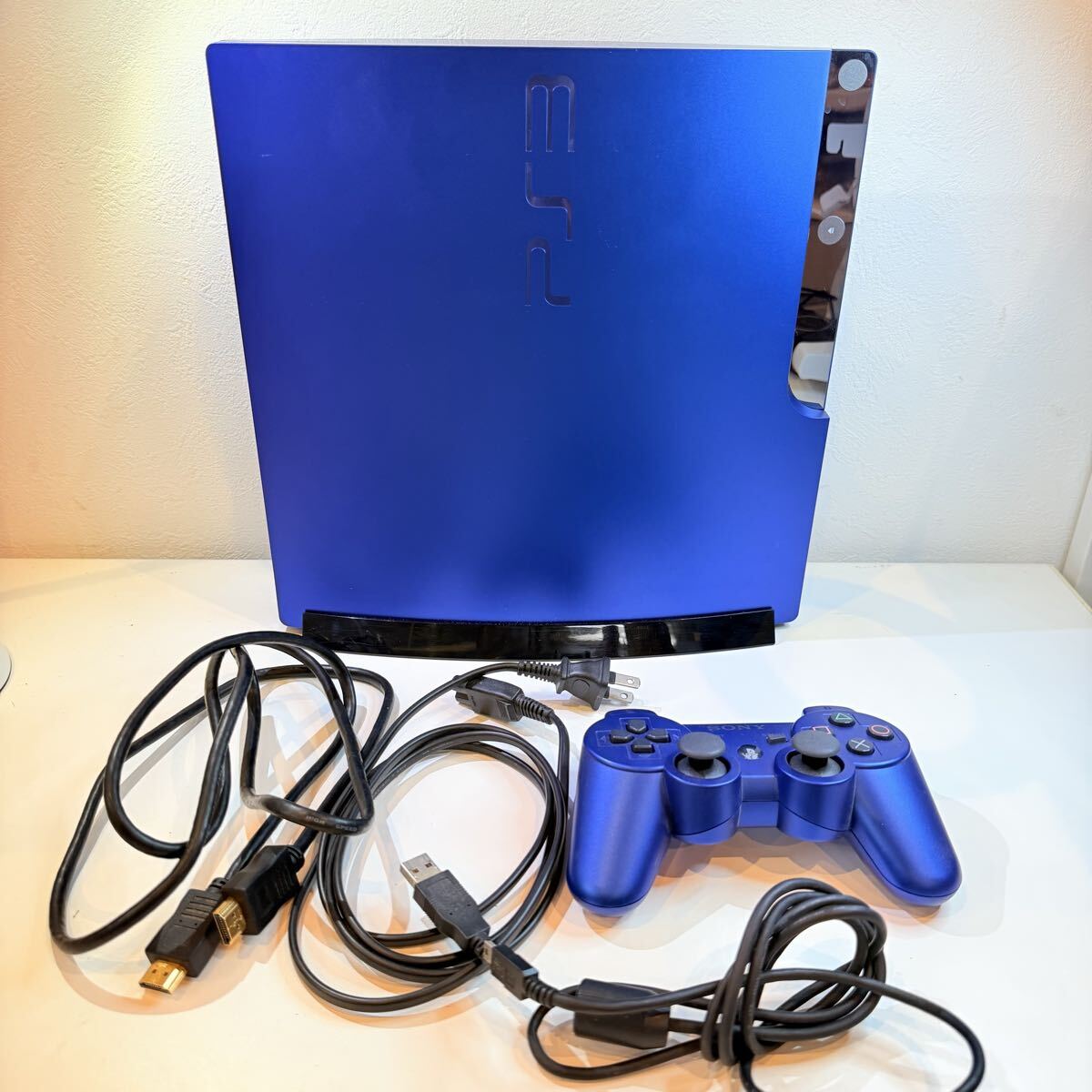 1円〜 SONY PS3 プレイステーション3 グランツーリスモ5 レーシングパック CECH-2500A タイタニウムブルー 本体 動作品 美品拍卖