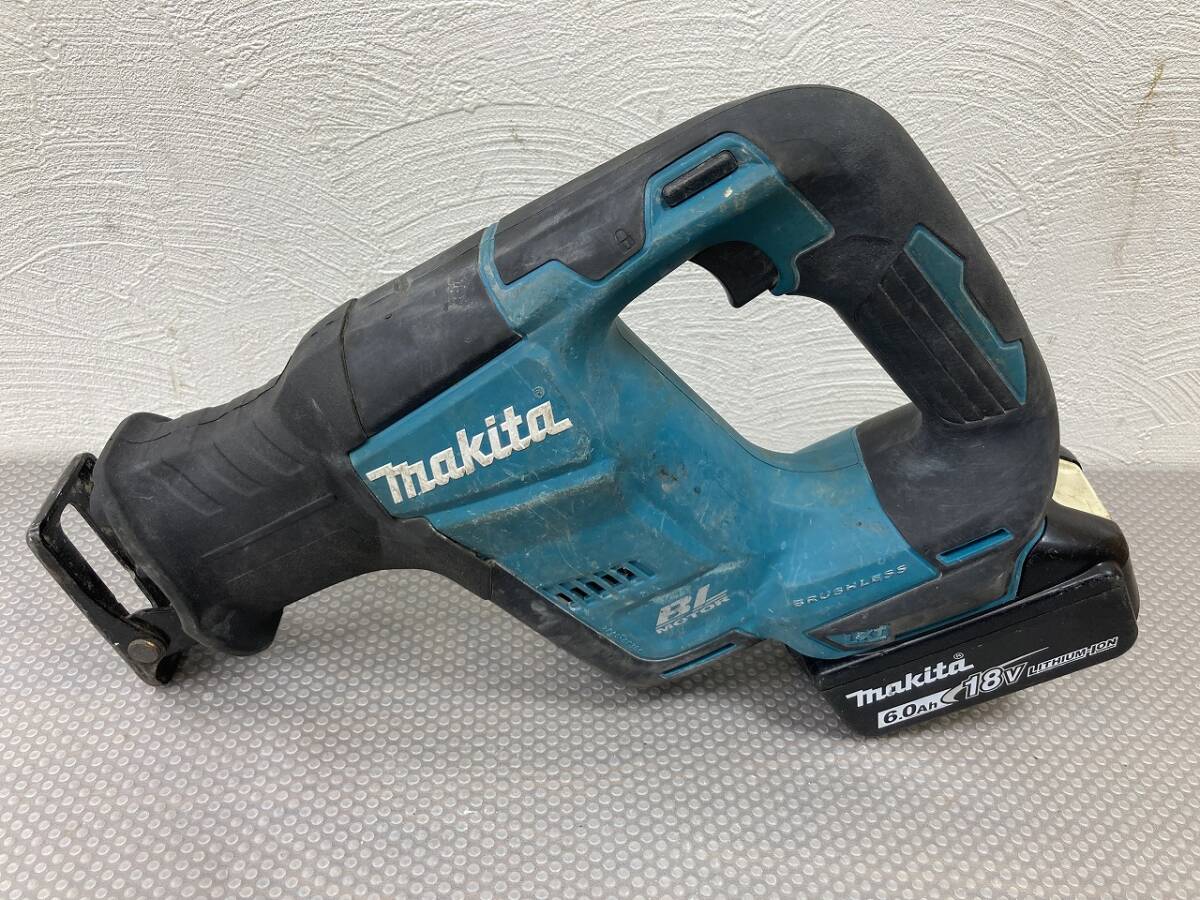 ★23557-f マキタ/Makita 充電式レシプロソー JR188D 18V バッテリ BL1860B付 電動工具★拍卖