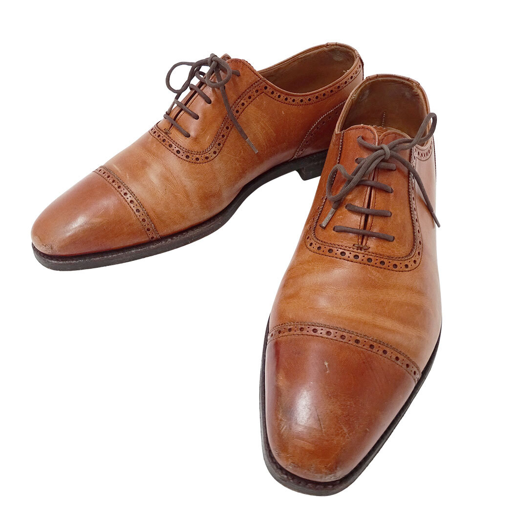 1円〜 クロケット&ジョーンズ Crockett&Jones 靴 メンズ ブランド レザー ウェストボーン ブラウン 515211B サイズ6.5 25cm (v0098181000)拍卖