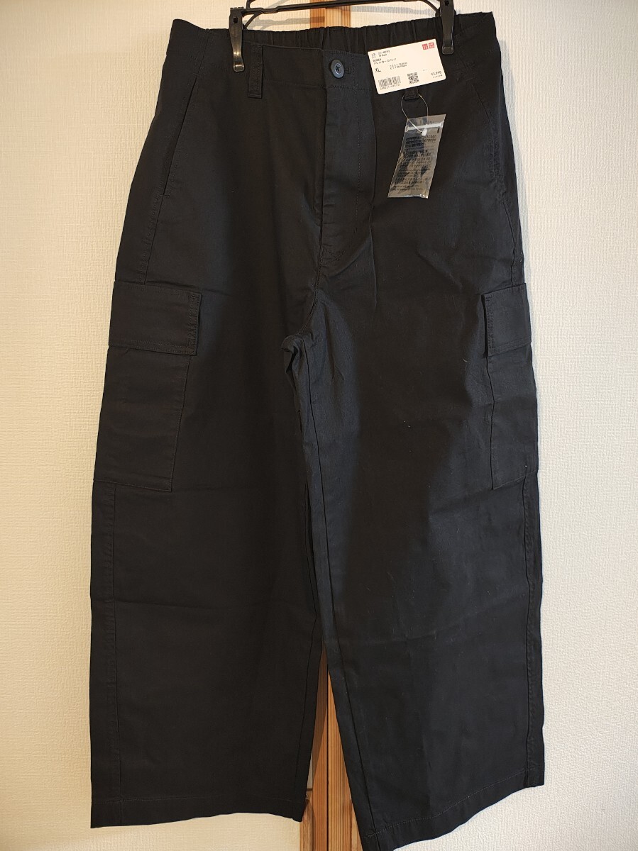 【新品未使用タグ付】ユニクロ バレルカーゴパンツ XL ブラック(完売サイズ)拍卖