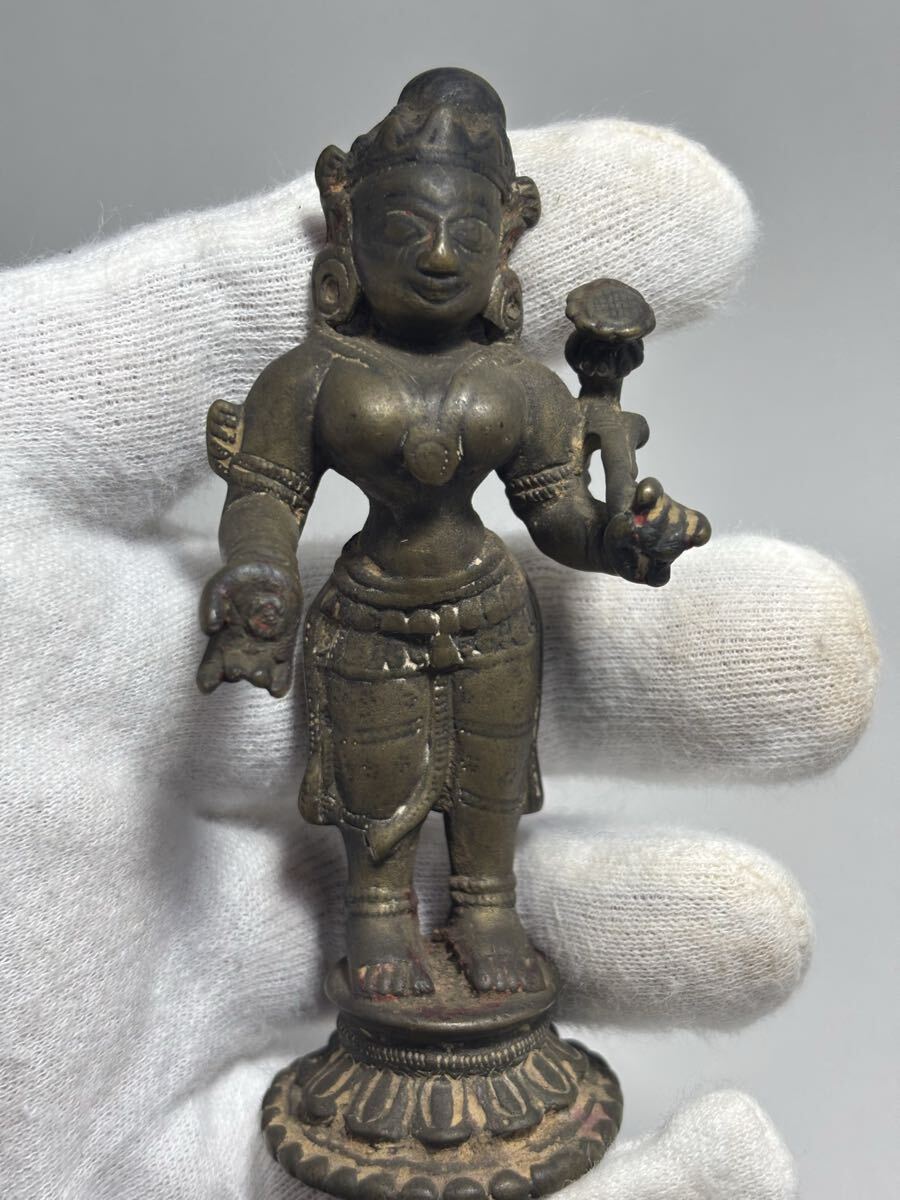 インド ヒンドゥー教 神像 銅製 仏像 彫刻 置物 オブジェ 仏教美術品拍卖