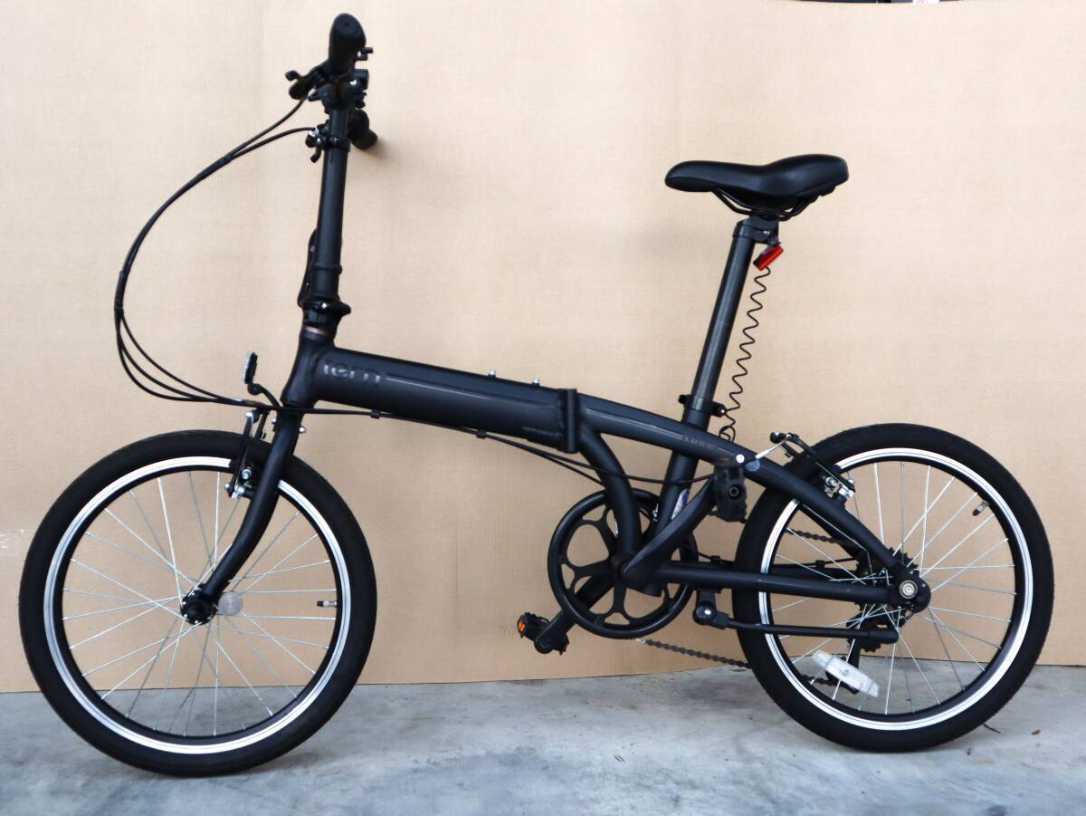M0670 P TERN LINK A7 ターン 折りたたみ自転車 20インチ アルミフレーム 7段変速 Shimano RevoShift Vブレーキ ブラック 中古拍卖
