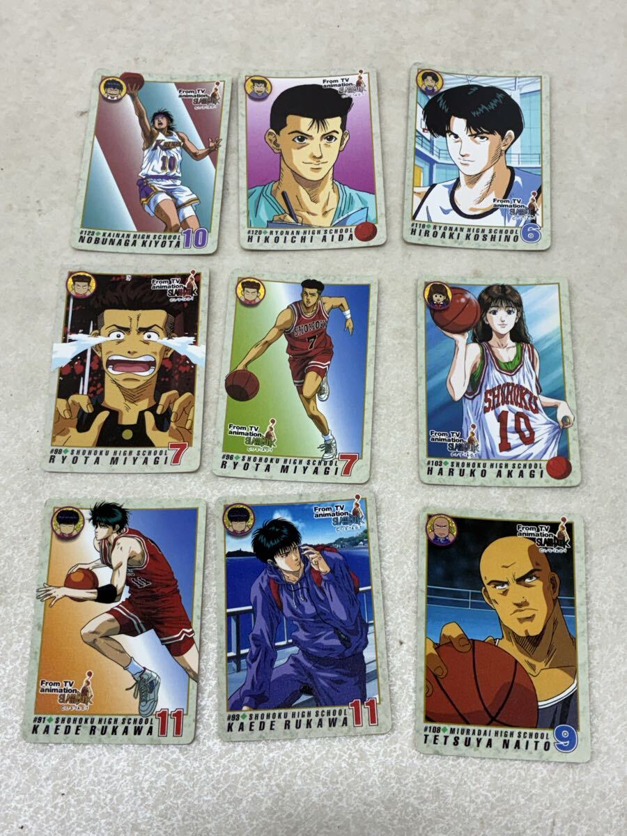 B52★ カード スラムダンク 1990年代 カードダス SLAM DUNK 9枚セット 流川楓 宮城リョータ 赤木晴子 清太信長 当時物 中古拍卖