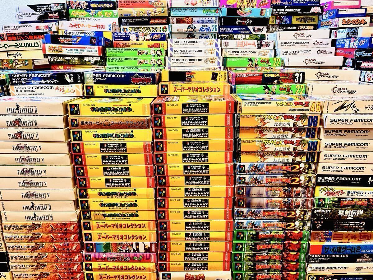 【超大量611本】スーパーファミコン箱取説付き・箱付きソフト大量セット・任天堂 Nintendo 超極レア拍卖