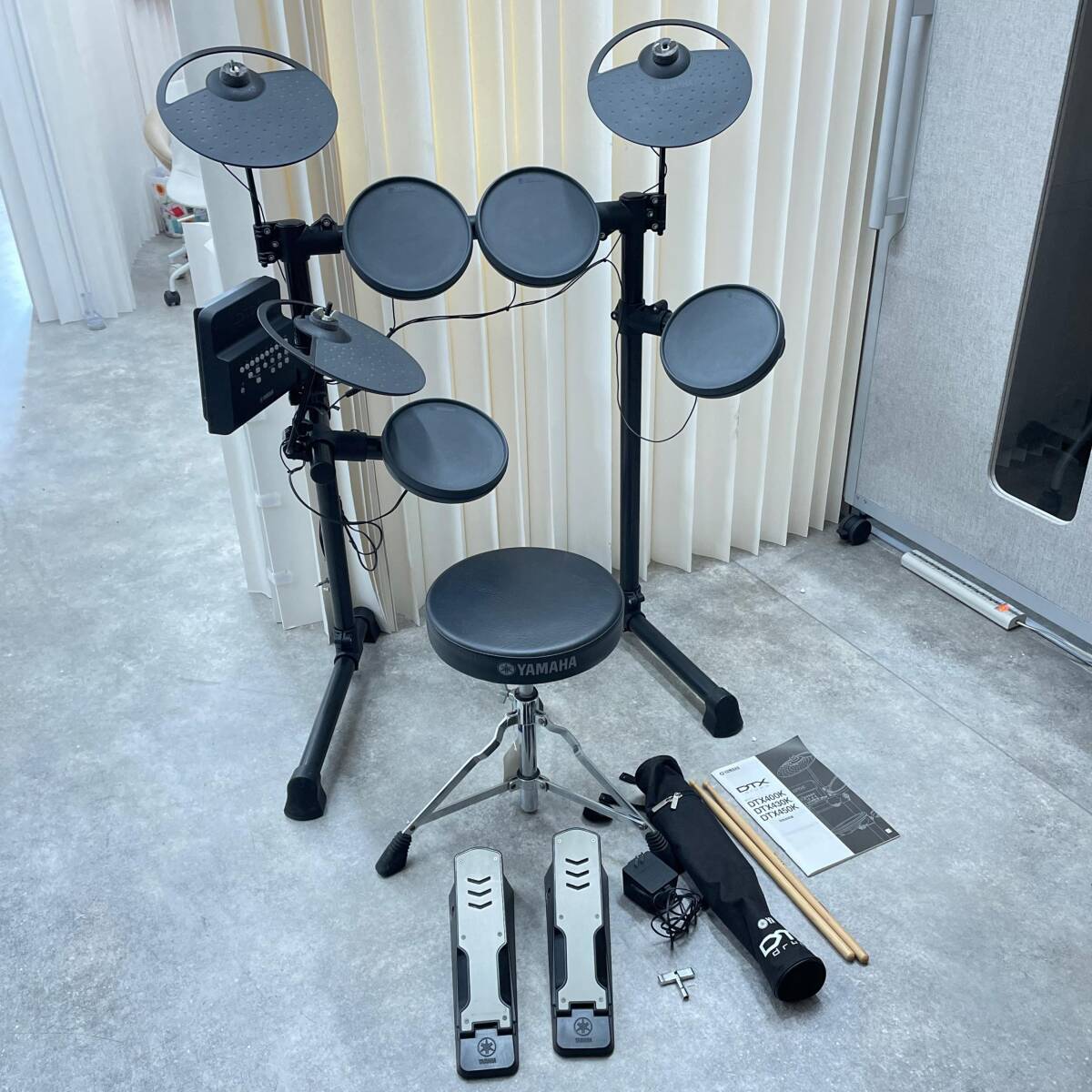 7S035YAMAHA ヤマハ DTXdrums 電子ドラム DTX-400 打楽器 新古品 【通】拍卖