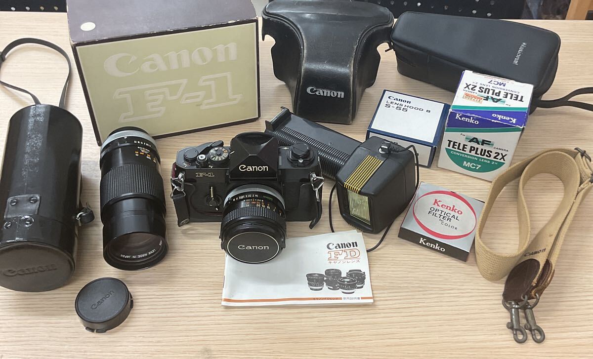★Canon F-1 前期 レンズ 200㎜ ズームレンズ Autopana PE-3000 カメラ 一眼レフ フィルムカメラ まとめ売り 動作未確認★拍卖