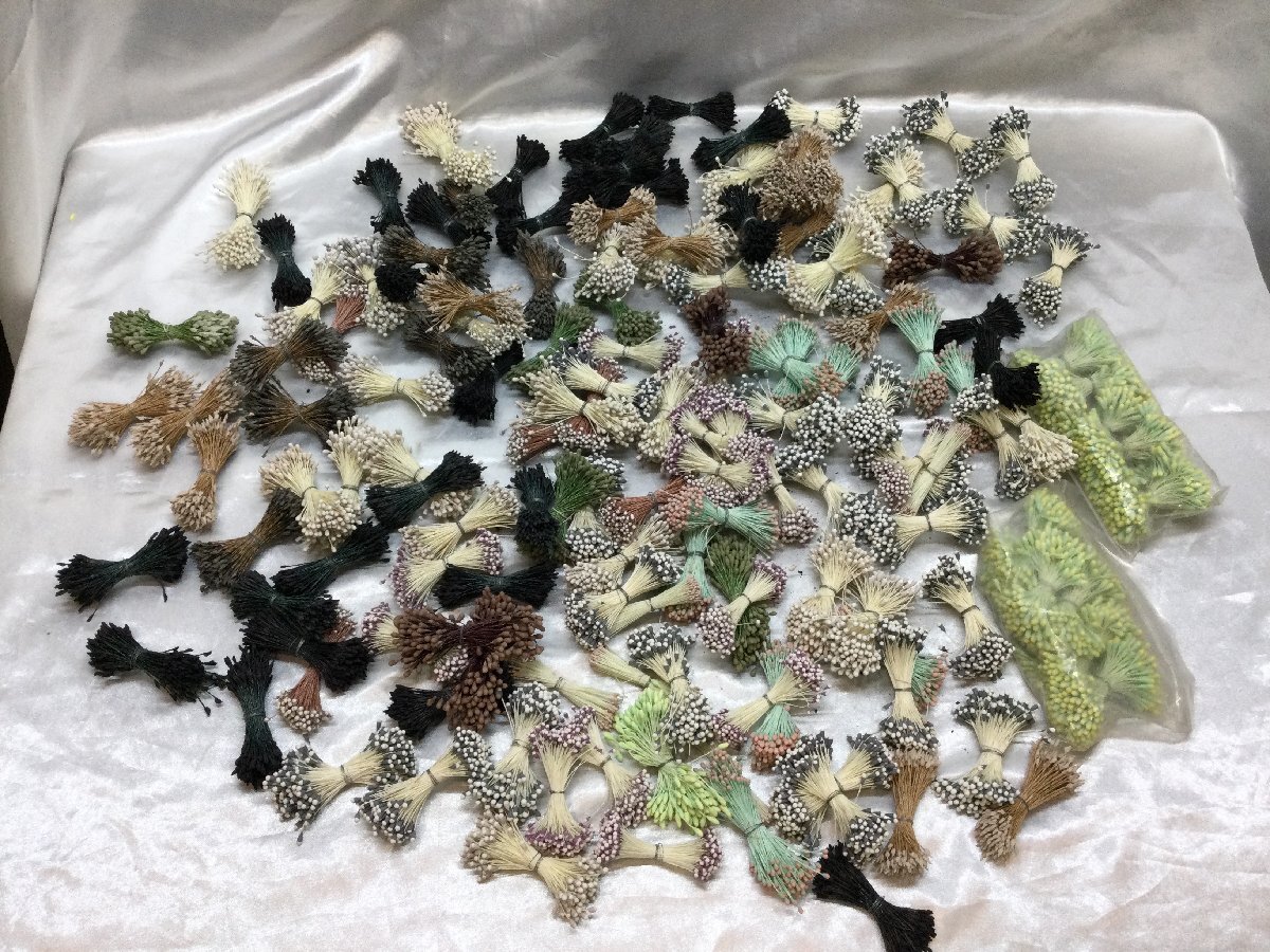【保管品/TO】アートフラワー 大量 手芸用 ペーパーペティ 花芯 ペップ 造花作り 材料 パーツ 昭和レトロ ハンドメイド RS0813/00拍卖