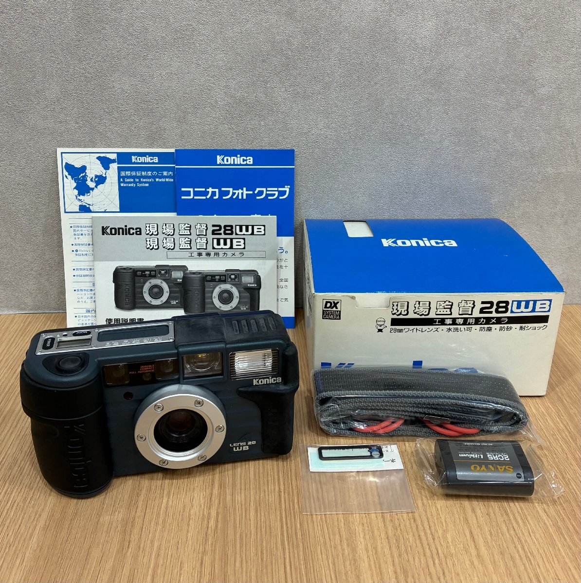 【527_90346】1円~ 中古 Konica コニカ 現場監督28 WB ECO 現場カメラ 28mm コンパクトフィルムカメラ 動作未確認拍卖