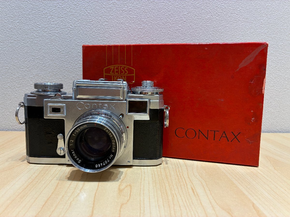 【603_95591】CONTAX Ⅲa ZEISS IKON コンタックス 3a レンジファインダー フィルムカメラ 箱付き レンズ付き シャッター動作OK拍卖