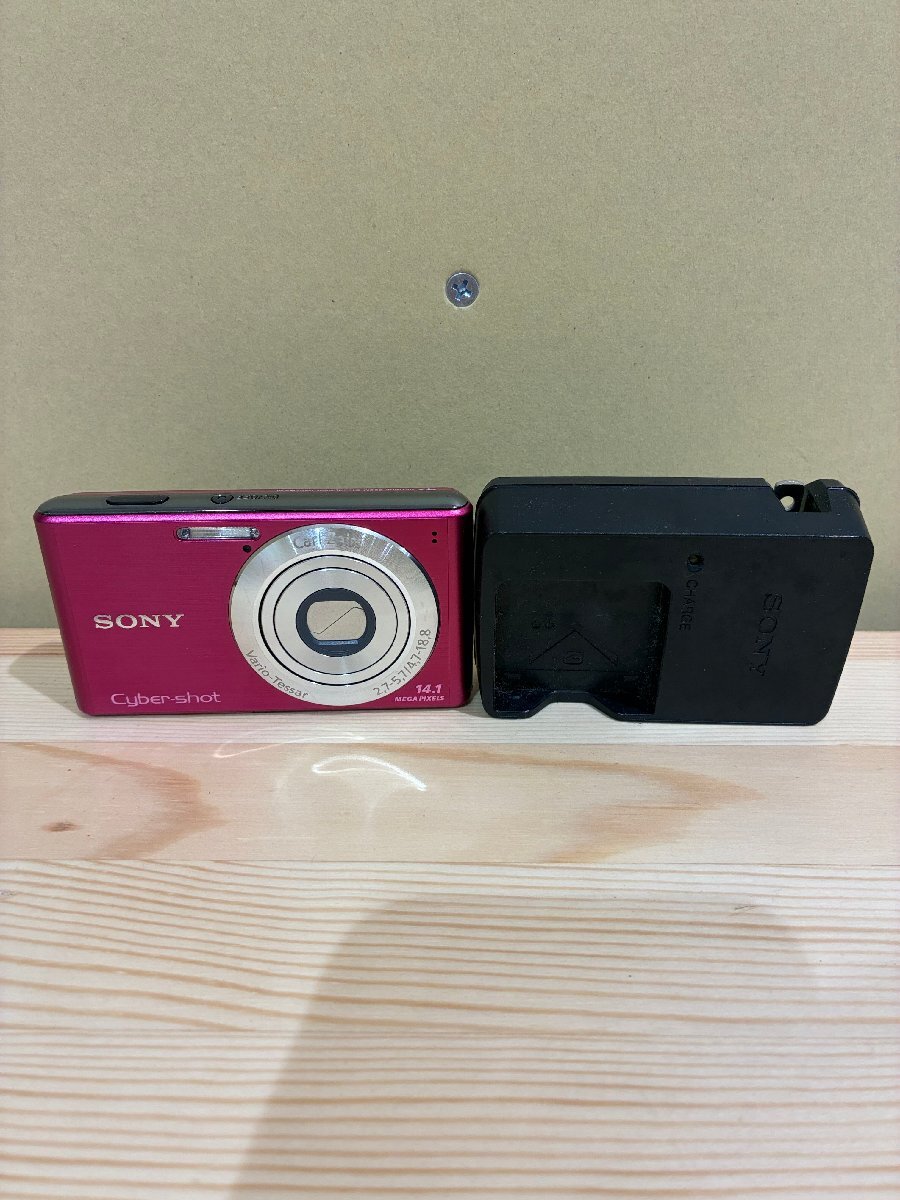 【596_45550】SONY Cyber-Shot DSC-W530 ソニー サイバーショット コンパクトデジタルカメラ デジカメ ピンク 動作未確認 バッテリー付き拍卖