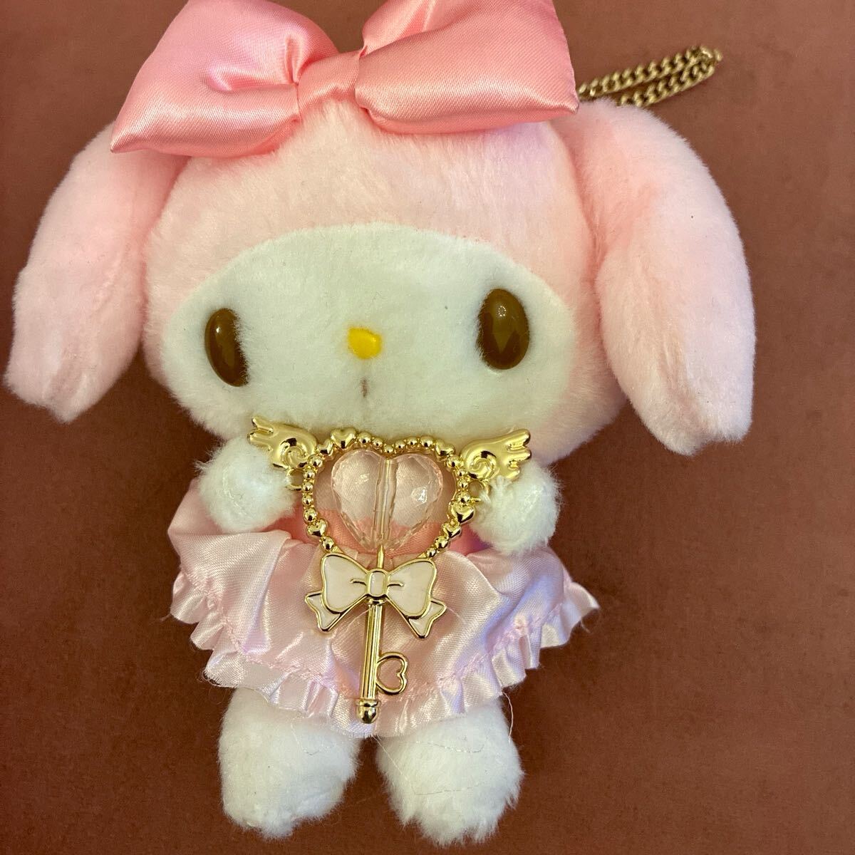 【サンリオ】レア マイメロディ マスコットホルダー 天使 ぬいぐるみ 夢見る マイメロ キーホルダー バッグチャーム拍卖
