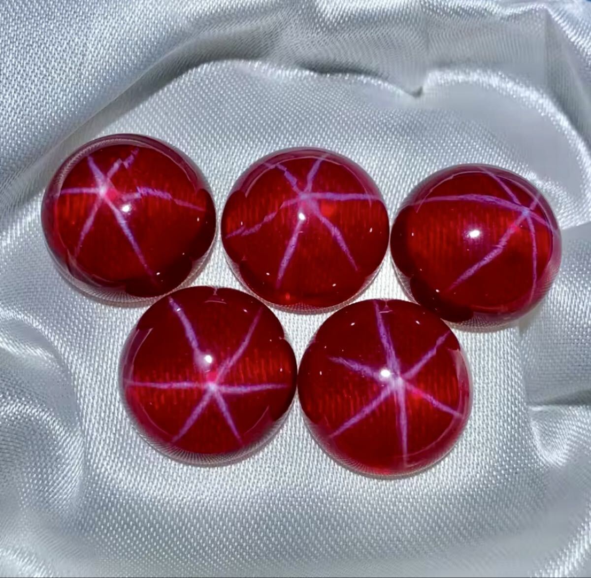 ☆綺麗☆シンセティック スタールビー 10mm 6+ Ct カラット拍卖