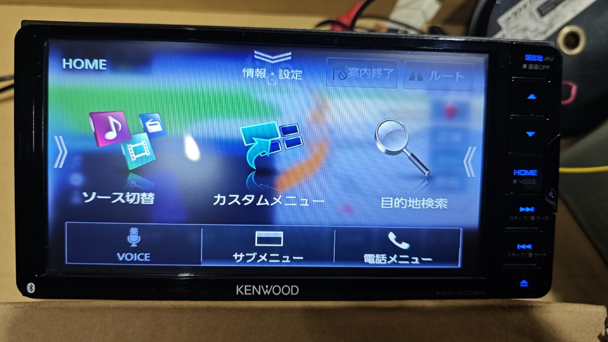 KENWOOD MDV-S708W 動作確認済 2022年製 カーナビ ケンウッド フルセグ Bluetooth ハイレゾ拍卖