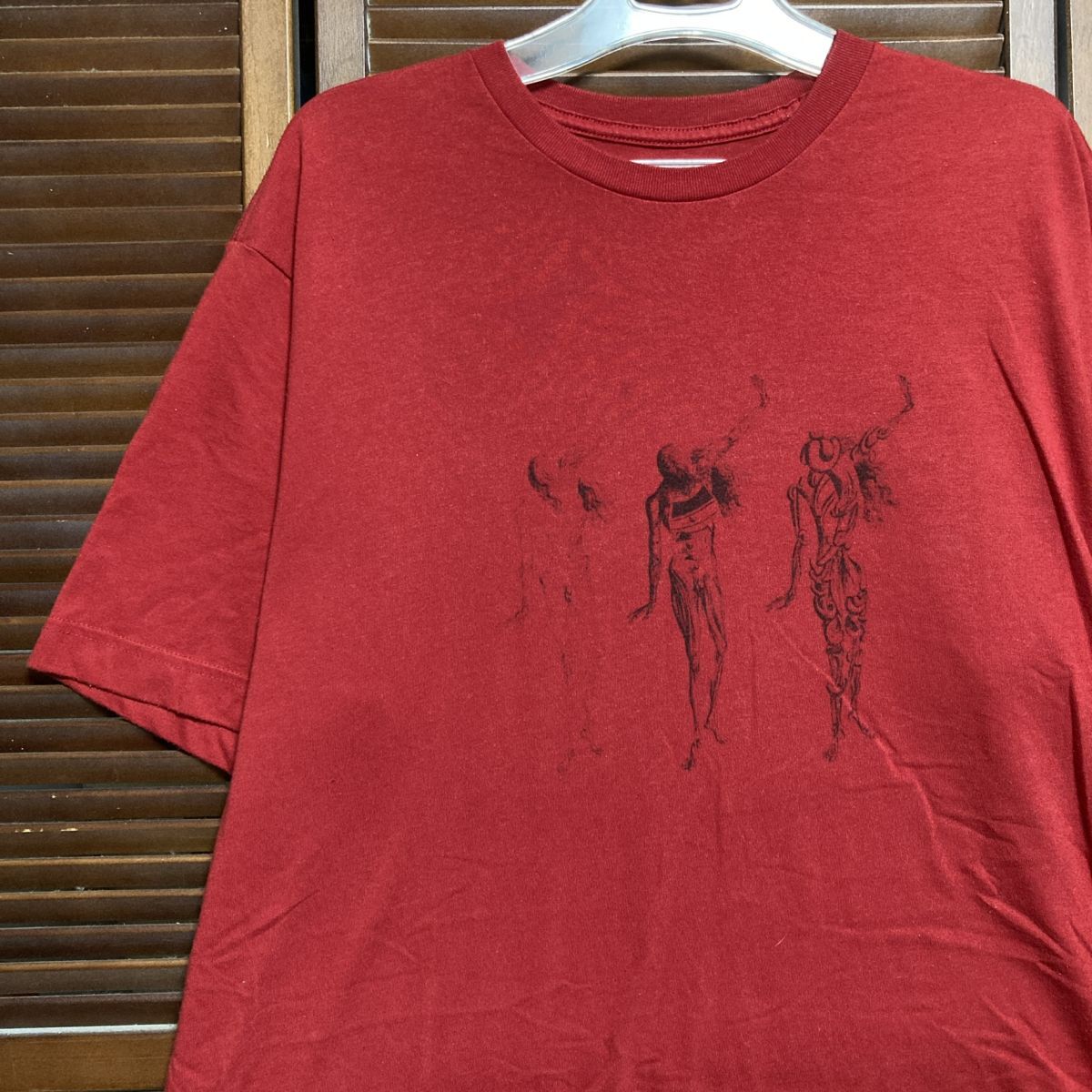 古着 NDNS アート Tシャツ - 00s サルバドール ダリ 絵画 芸術 ホラー 赤 激レア 激安 スペシャル vintage Y2K 90s 他拍卖