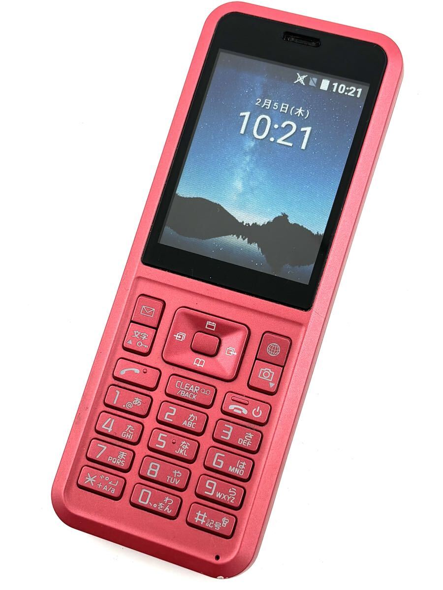 【準美品】Y!mobile Simply 603SI レッド ワイモバイル ガラケー 携帯電話 シンプリー拍卖