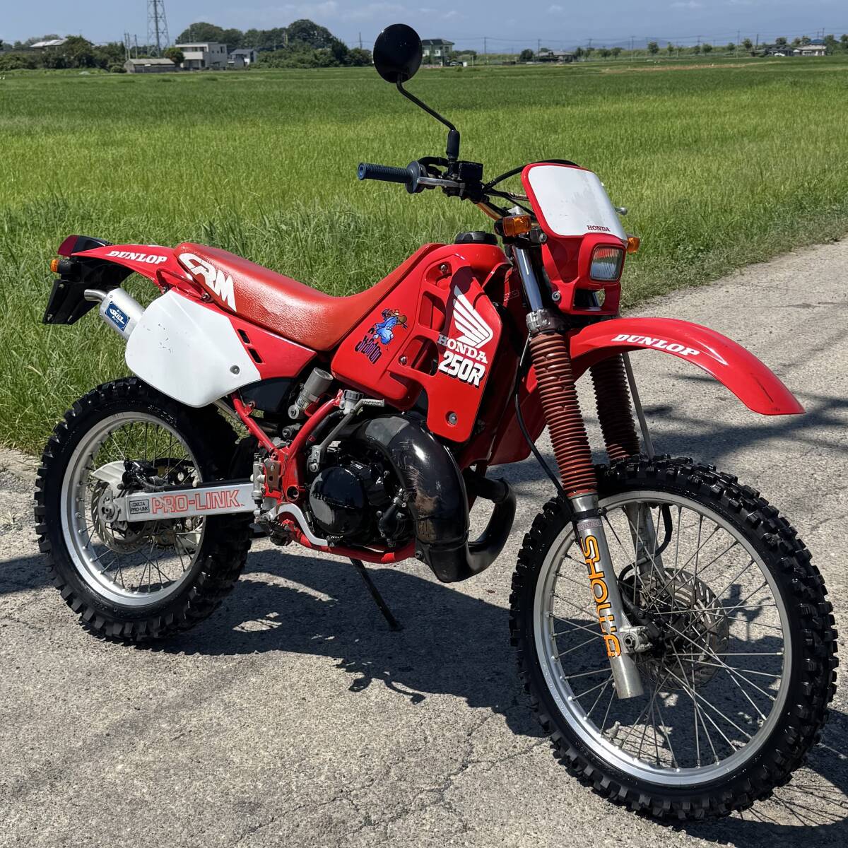 ホンダ CRM250R MD24 好調 13625㎞ ヤマハカワサキスズキ検)XR DT TDR XL TL KDX SL RH TLM DR KTM ランツァ バハ MD22 MD30 プロスキル 拍卖