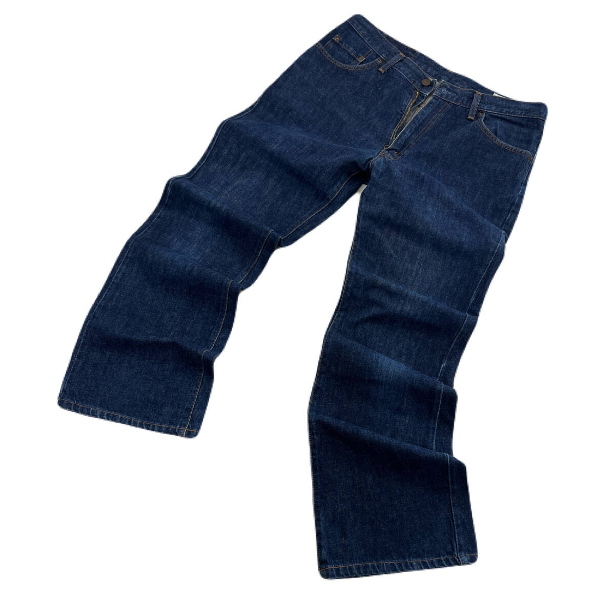 ビッグジョン BIG JOHN メンズ W34 L33 デニム MH204 ブーツカット フレア ベルボトム BIG-WASHING インディゴ 古着 レトロ ●M438拍卖