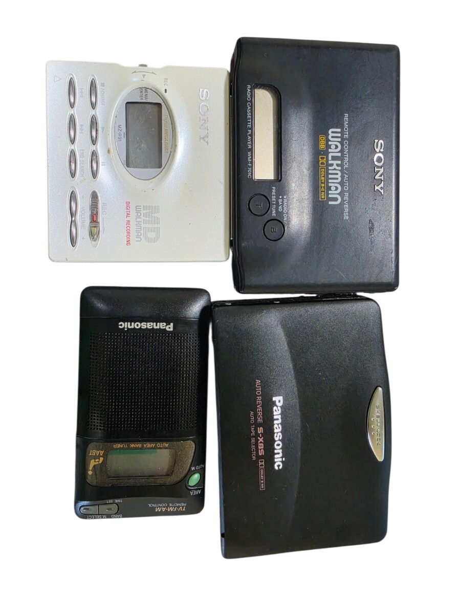 SONYソニー カセットウォークマン WM-F701C ポータブルプレーヤーSONY ソニー MD WALKMAN ウォークマン パナソニック aiwa 4CMP3拍卖