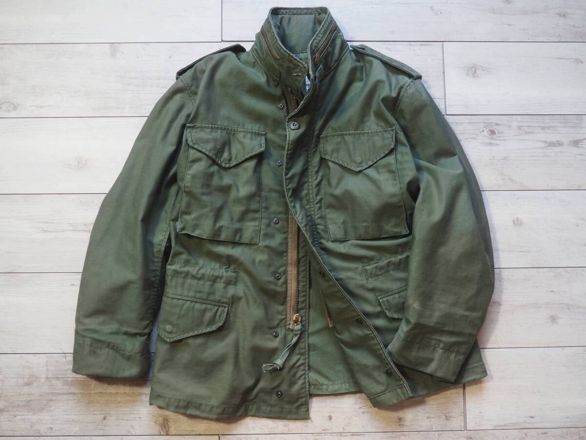 '80s実物 ALPHA INDUSTRIES M-65 フィールドジャケット スモールショート 3rdモデル 希少サイズ拍卖