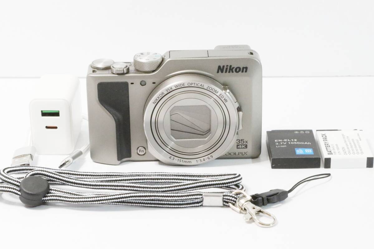 極美品 ニコン Nikon COOLPIX A1000 Silver シルバー コンデジ 現状品 通電確認 送料無料拍卖