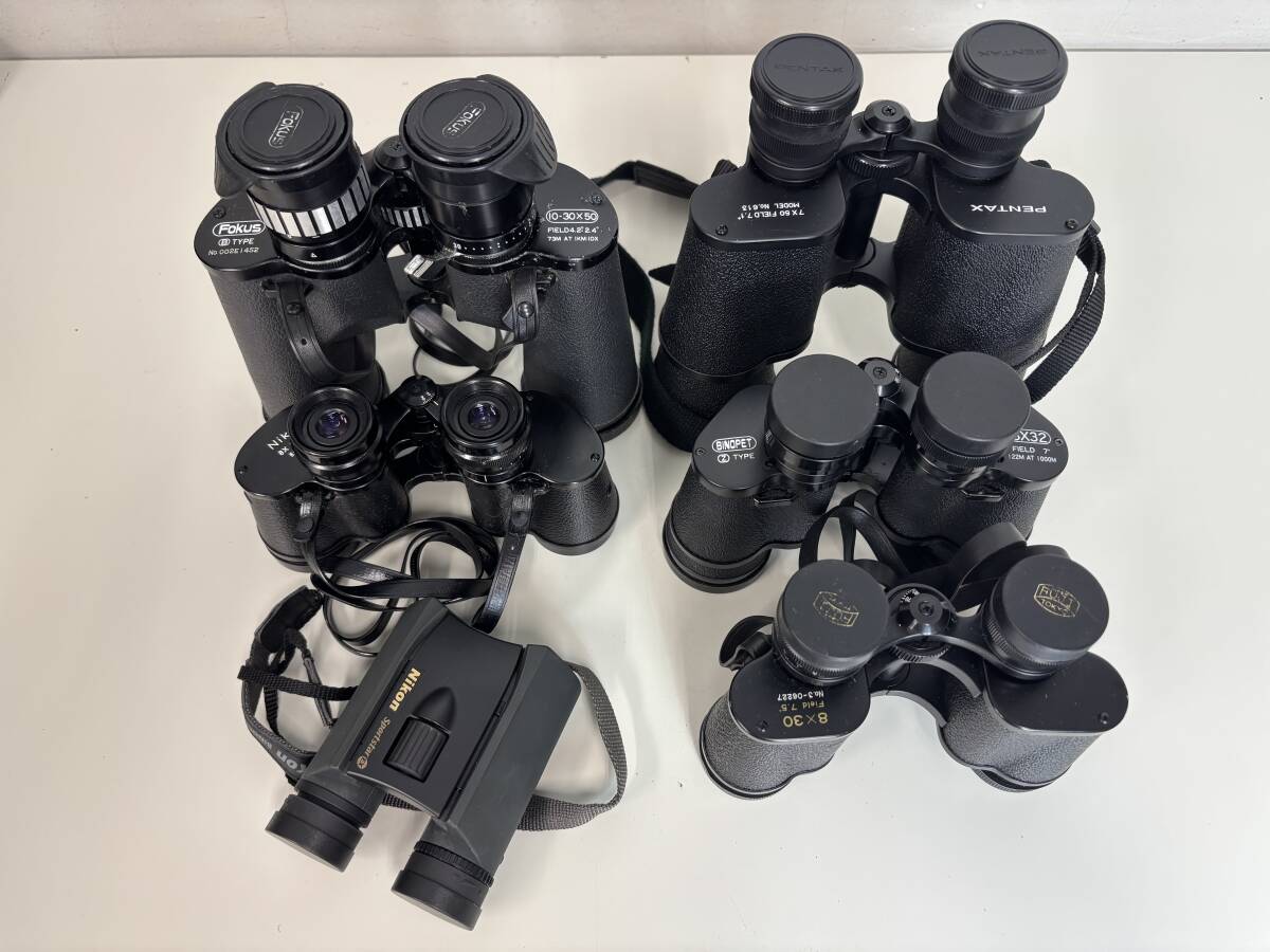 【ジャンク】古い双眼鏡 まとめて6点 FOKUS Nikon スポーツスター EX PENTAX BINOPET R-286拍卖