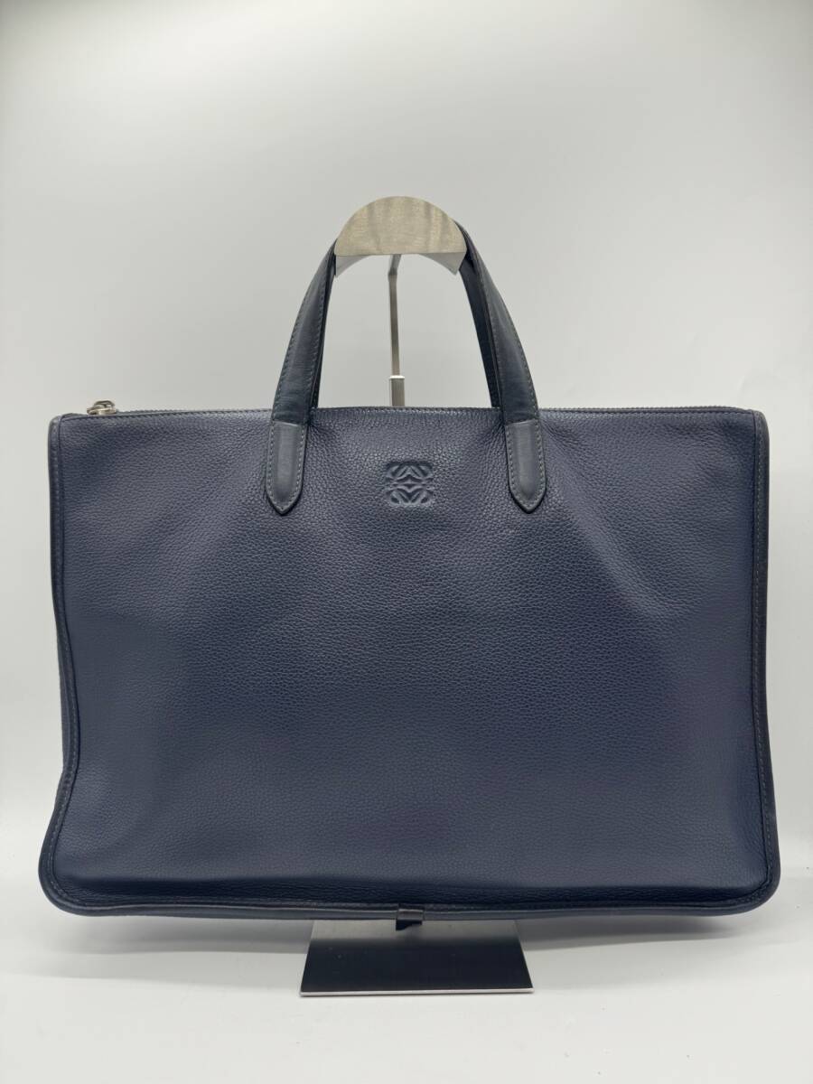 LOEWE ロエベ アナグラム レザー ブリーフケース P3343拍卖