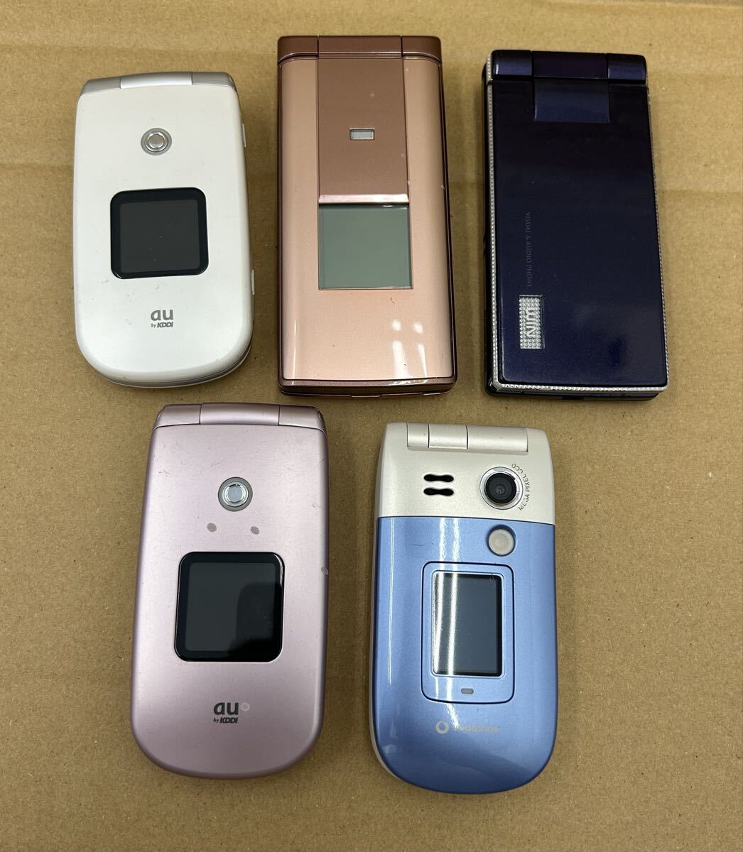1円スタート ガラケー au 携帯電話 ケータイ まとめKYF32 電話本体 動作確認未 【804マ2】拍卖