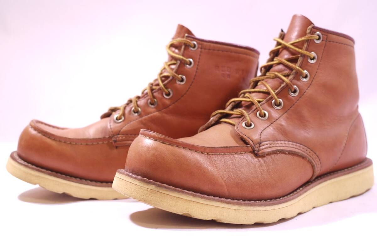 スペシャル!! REDWING 白犬タグ80年代/ヴィンテージ 89年製 極上革質 875 アイリッシュセッター 7.5E/奇跡的な美品 9875/ゴールドラセット拍卖